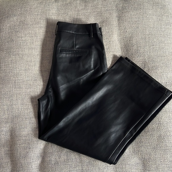 7 for all Mankind Leather Trousers - Picture 3 of 4